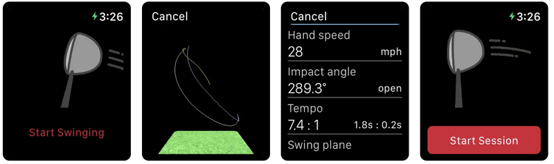 Golf swing analyzer store apple watch