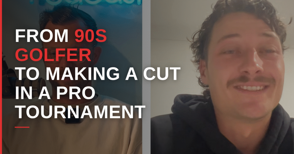 90s golfer to making cuts in a pro tournament in 2.5 years
